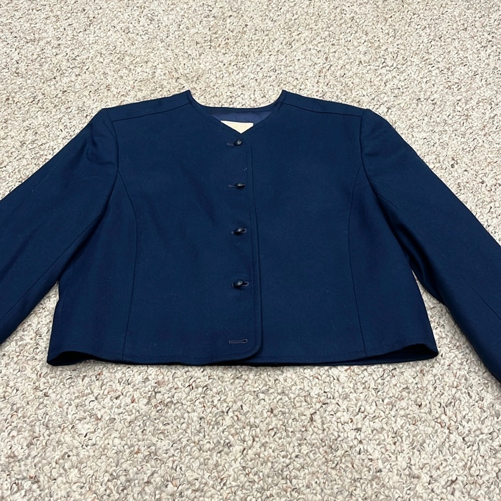 Vintage Pendleton Wool Butler Style Cropped Button Up Blazer